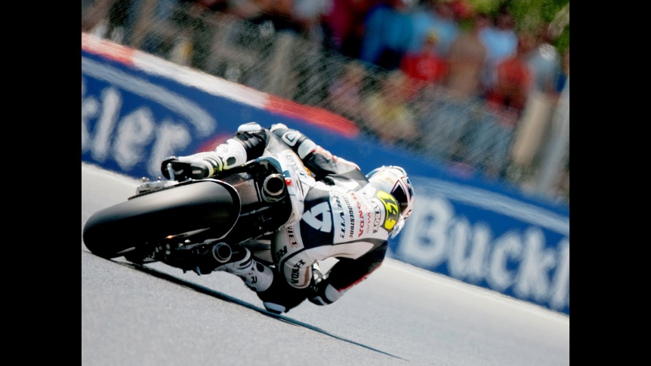 Randy de Puniet in action in Montmeló