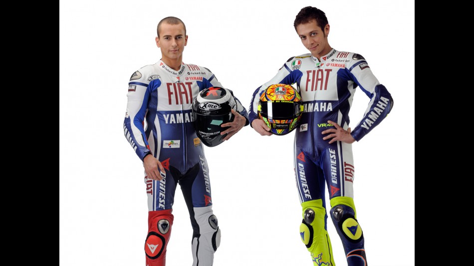 Yamaha´s Jorge Lorenzo and Valentino Rossi