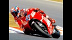 Casey Stoner ina ction ni Montmeló