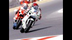 Stevie Bonsey riding ahead of Axel Pons in Montmeló