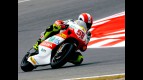 Marco Simoncelli in action in Montmeló