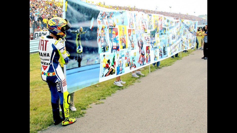 Rossi's celebration of a century of GP wins