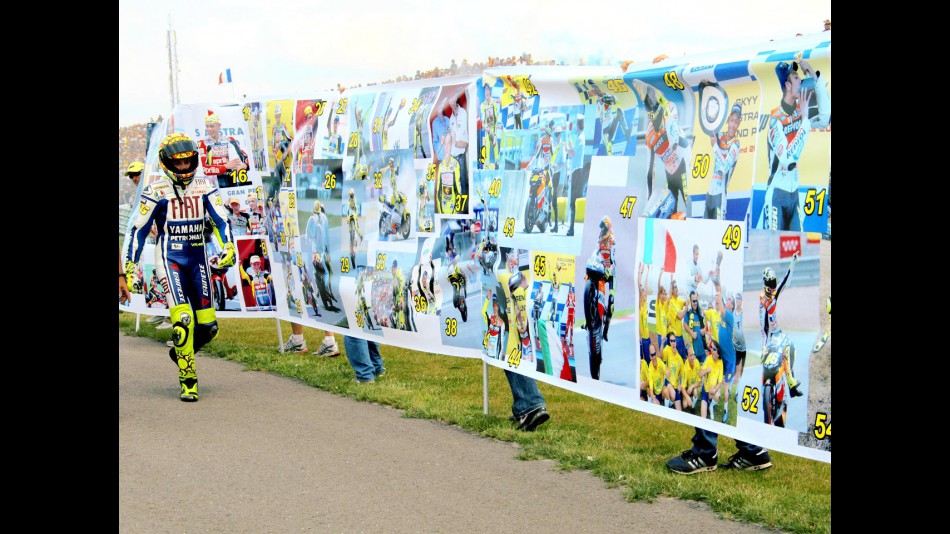 Rossi's celebration of a century of GP wins