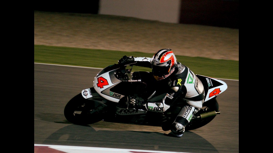 Hiroshi Aoyama in action in Qatar