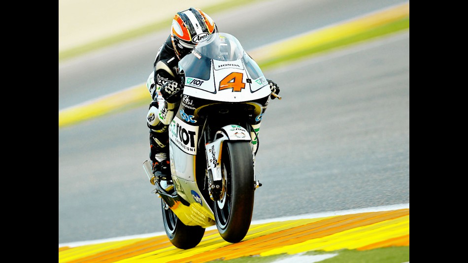 Hiroshi Aoyama in action in Valencia