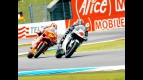 Alvaro Bautista crashes during 250cc race in Assen