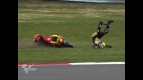 Sandro Cortese crash during race in Assen