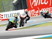 Sergio Gadea riding ahead of Nico Terol and Julian Simon in Assen