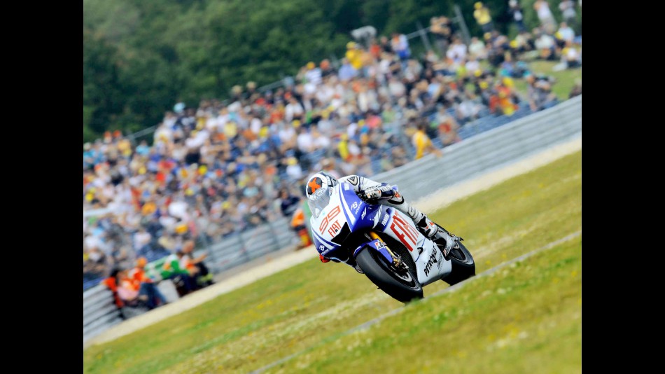 Jorge Lorenzo in action in Assen