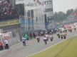 Riders leaving the pitlane
