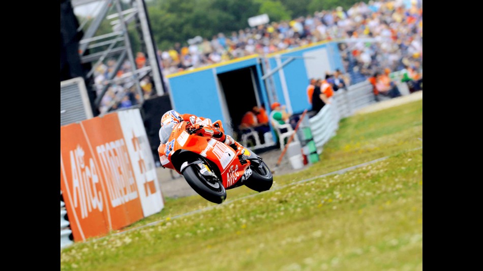 Casey Stoner in action in Assen