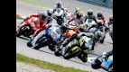 Colin Edwards riding ahead of MotoGP group in Assen