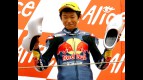 Red Bull MotoGP Rookie Dajiro Hiura on the podium at Assen