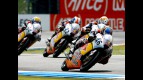 Red Bull MotoGP Rookie Dajiro Hiura riding ahead of riders group
