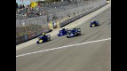 Lawson, Rainey, Roberts and Rossi in SuperKart action at Laguna
