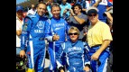 Lawson, Rainey, Roberts and Rossi in SuperKart at Laguna