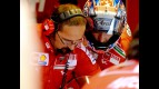 Nicky Hayden in the Ducati garage