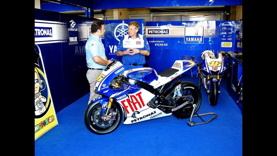 motogp.com commentator Gavin Emmett and Yamaha Crew Chief Jeremy Burgess