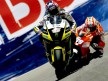 Colin Edwards riding ahead of Nicky Hayden at the Red Bull U.S. Grand Prix