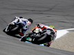 Jorge Lorenzo riding ahead of Toni ELias at the Red Bull U.S. Grand Prix