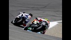 Jorge Lorenzo riding ahead of Toni ELias at the Red Bull U.S. Grand Prix