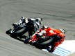 Sete Gibernau riding ahead of Nicky Hayden at the Red Bull U.S. Grand Prix