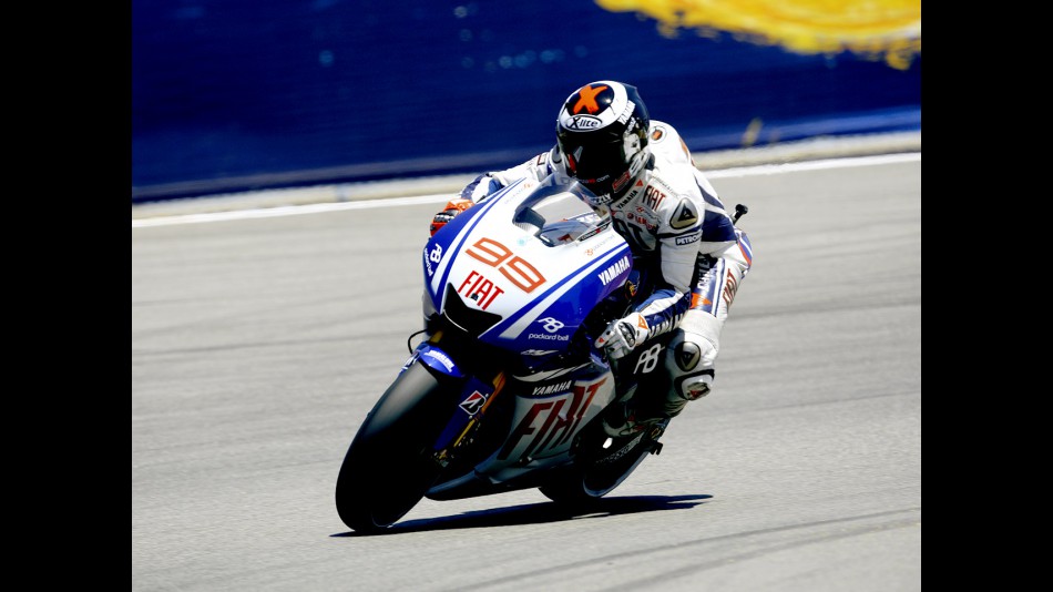 Jorge Lorenzo in action at the Red Bull U.S. Grand Prix