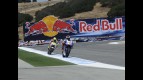 Lorenzo and Elias during the FP1 session at Laguna Seca