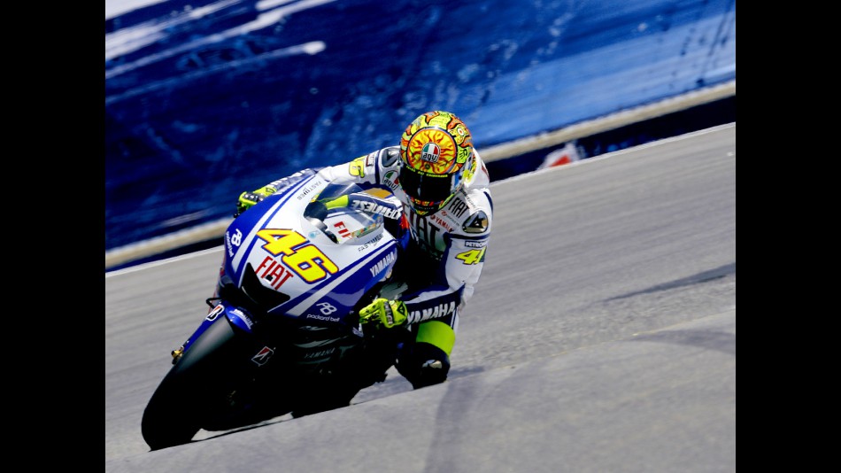 Valentino rossi in action at the Red Bull U.S. Grand Prix