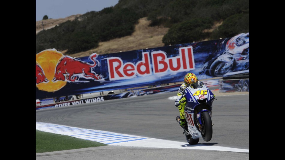 Valentino Rossi in action at the Red Bull U.S. Grand Prix