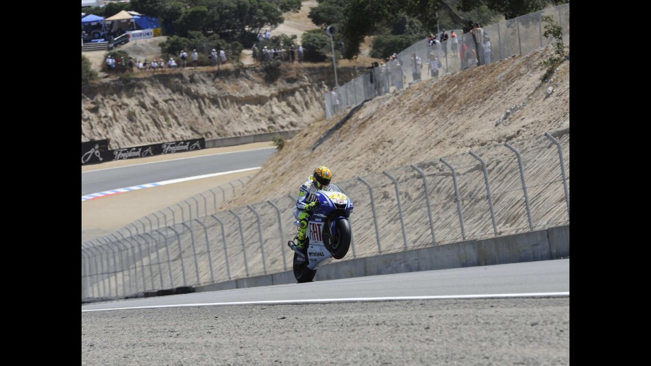 Valentino Rossi in action at the Red Bull U.S. Grand Prix