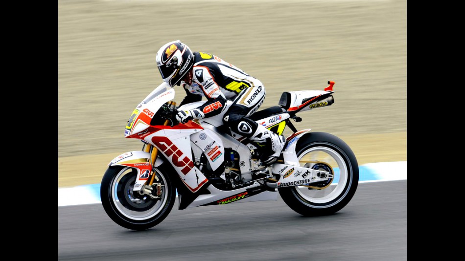 Randy de Puniet in action at the Red Bull U.S. Grand Prix