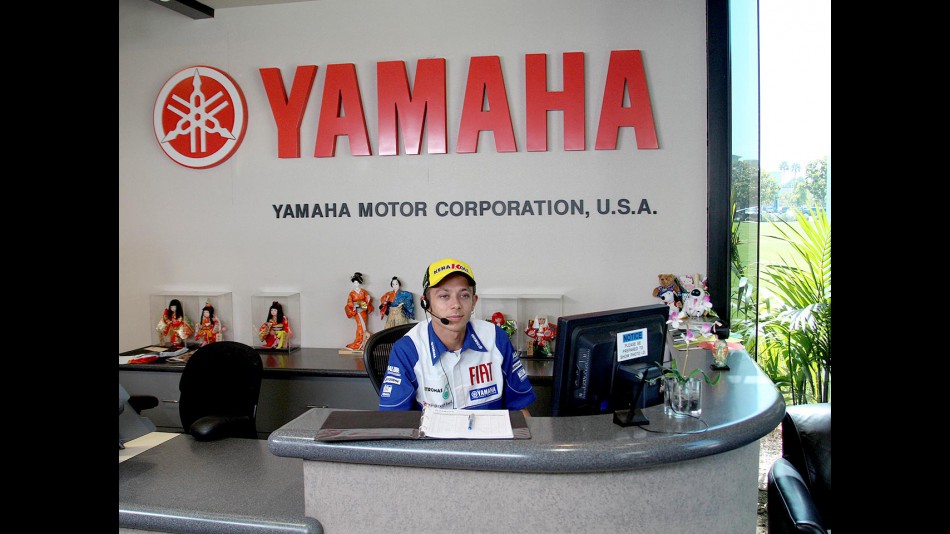 Valentino Rossi at the Yamaha Motor Company headquarters