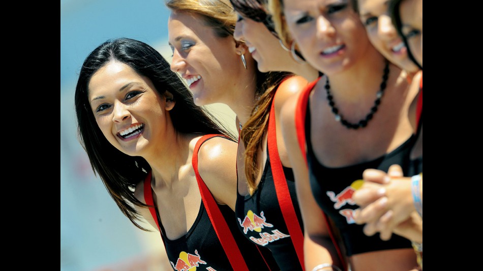 Paddock girls at the Red Bull U.S. Grand Prix