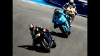 Marco Melandri riding ahead of Vermeulen and De Puniet  at the Red Bull U.S. Grand Prix