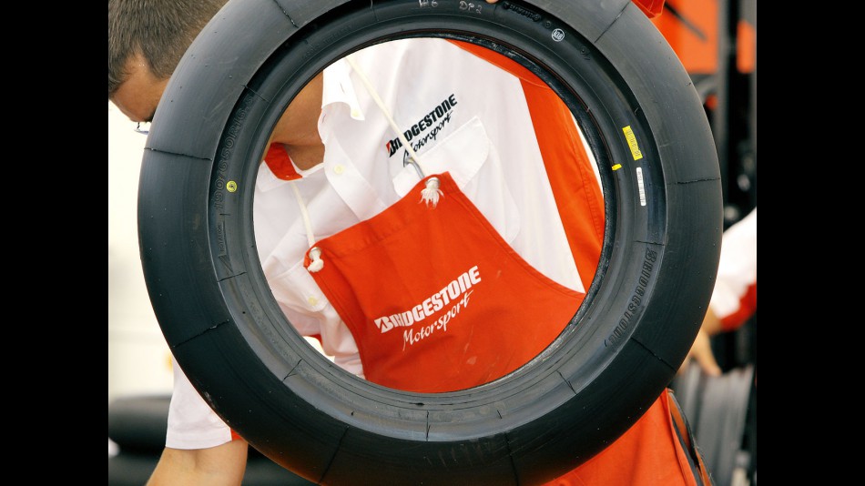 Bridgestotone technician working at tyre