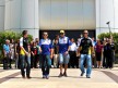 Yamaha riders take part in corporate filming at the YMC HQ