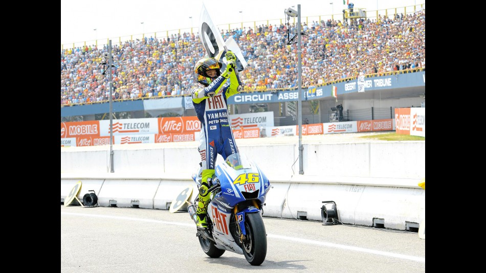 Rossi's celebration of a century of GP wins