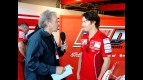 Nicky Hayden and Academy Award winner John Bruno for the first ever HD 3D filming of a MotoGP event