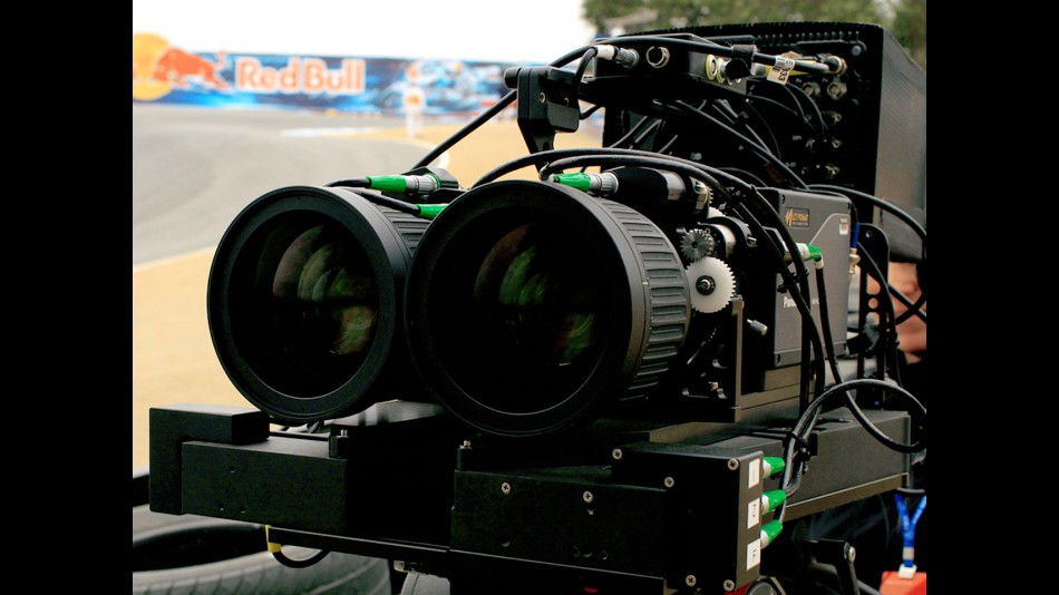 HD 3D Camera on track at the Red Bull U.S. Grand Prix