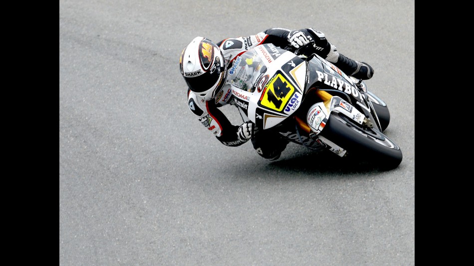 Randy de Puniet in action in Sachsenring