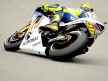Valentino Rossi in action in Sachsenring