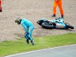 Chris Vermeulen after crash during FP1 in Sachsenring