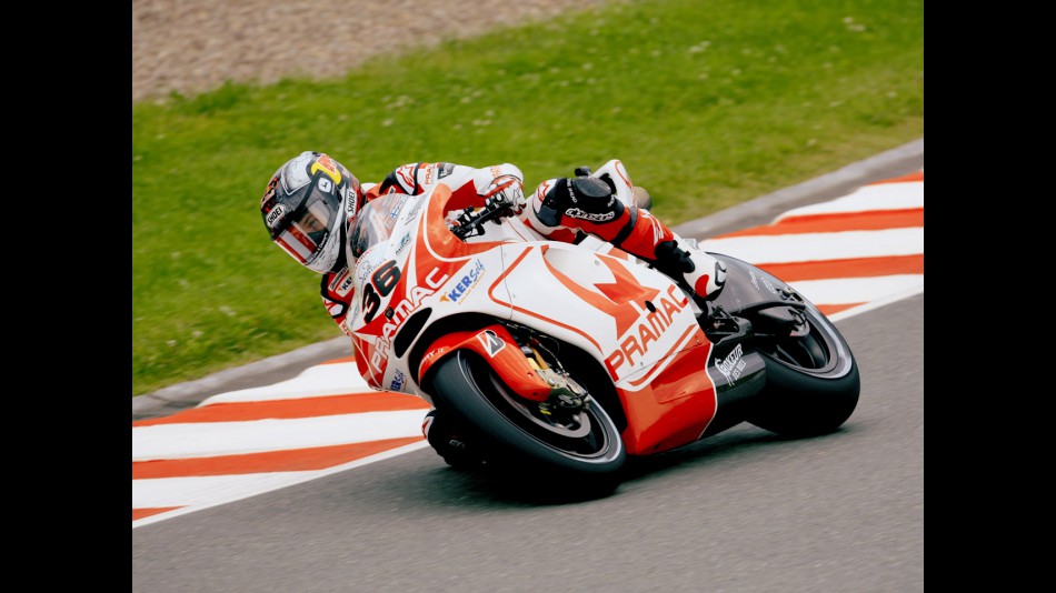 Mika Kallio in action in Sachsenring