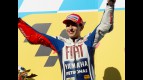 Jorge Lorenzo on the Podium at Motegi