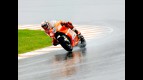 Casey stoner in action in Sachsenring