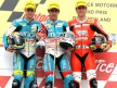 Sergio Gadea, Julian Simón and Joan Olivé on the podium in Sachsenring