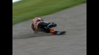 Marc Marquez crash during race in Sachsenring