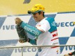 125cc World Champion Julián Simón celebrates victory at Phillip Island