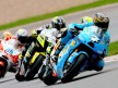 Chris Vermeulen ridng ahead of MotoGP group in Sachsenring 